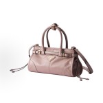 PRADA普拉达 Bonnie 涂珐琅三⻆形⾦属徽标 ⼿提包 迷你 ⼥款